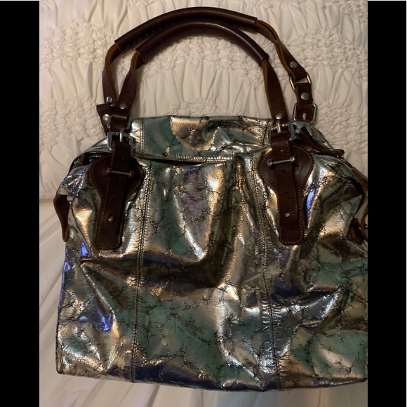 PAURIC SWEENEY METALLIC LEATHER BAG - Picture 6 of 16
